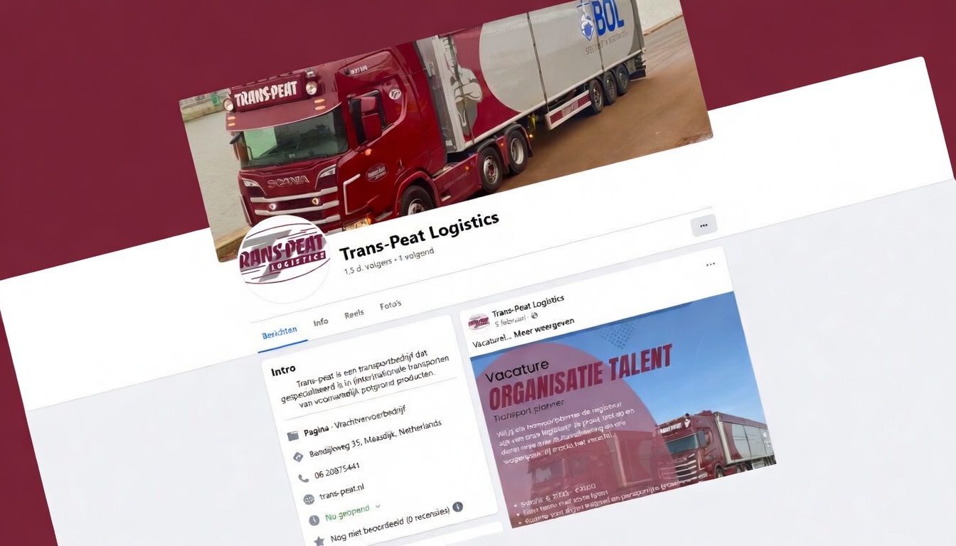 Social media berichten Trans-Peat